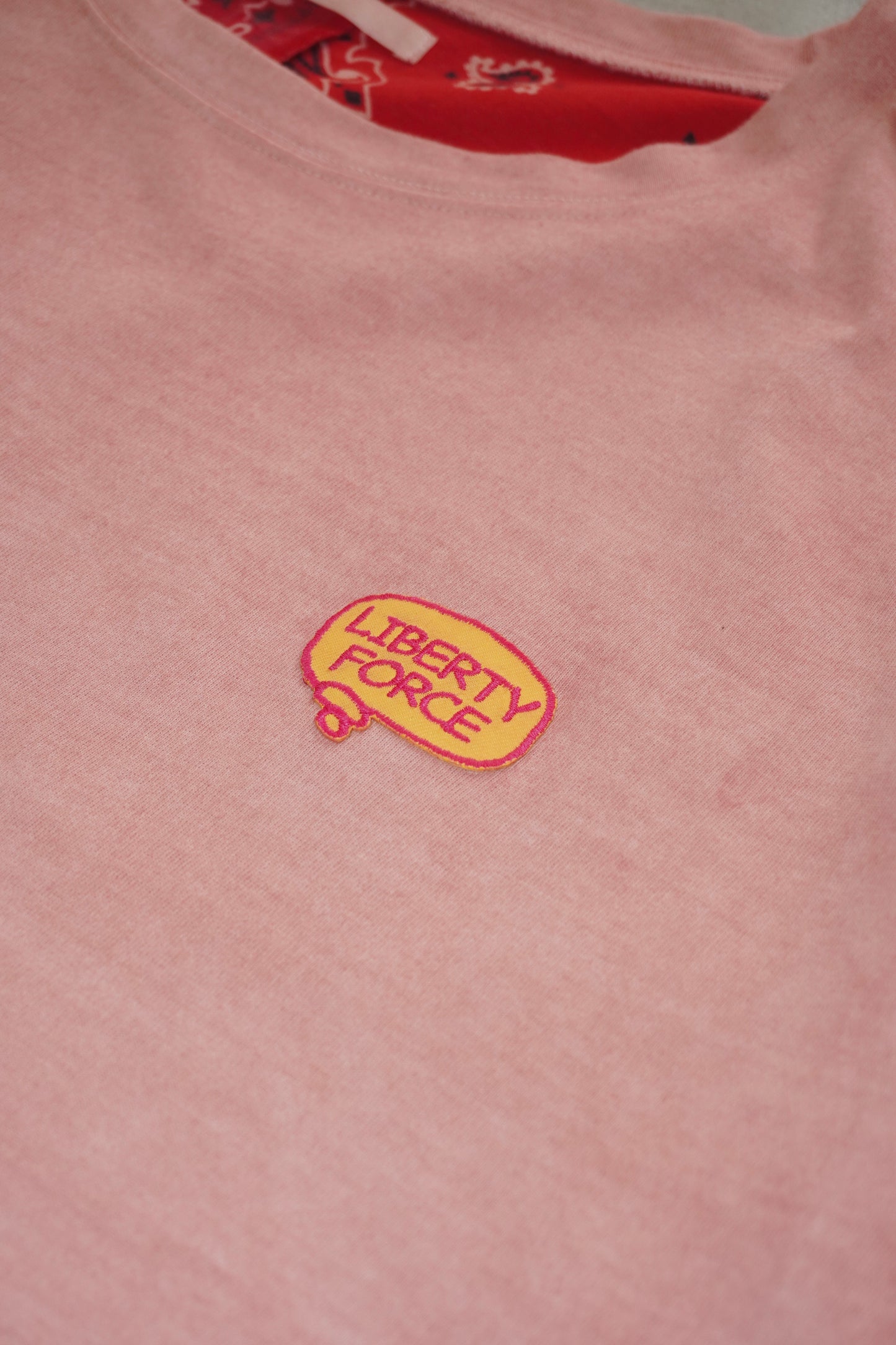 BANDANNA PATCHWORK T-SHIRT (PINK)
