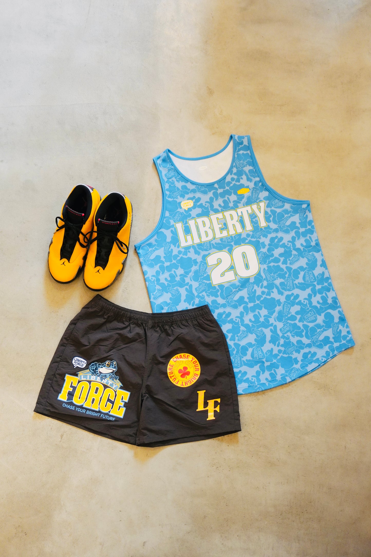 LIBERTY FORCE バスケットボールユニフォーム (CRATEコラボ / Lt BLUE)【受注生産】