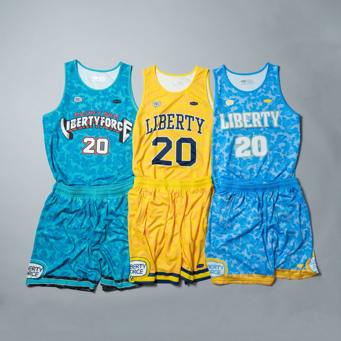 LIBERTY FORCE バスケットボールユニフォーム (CRATEコラボ / TURQUOISE)【受注生産】