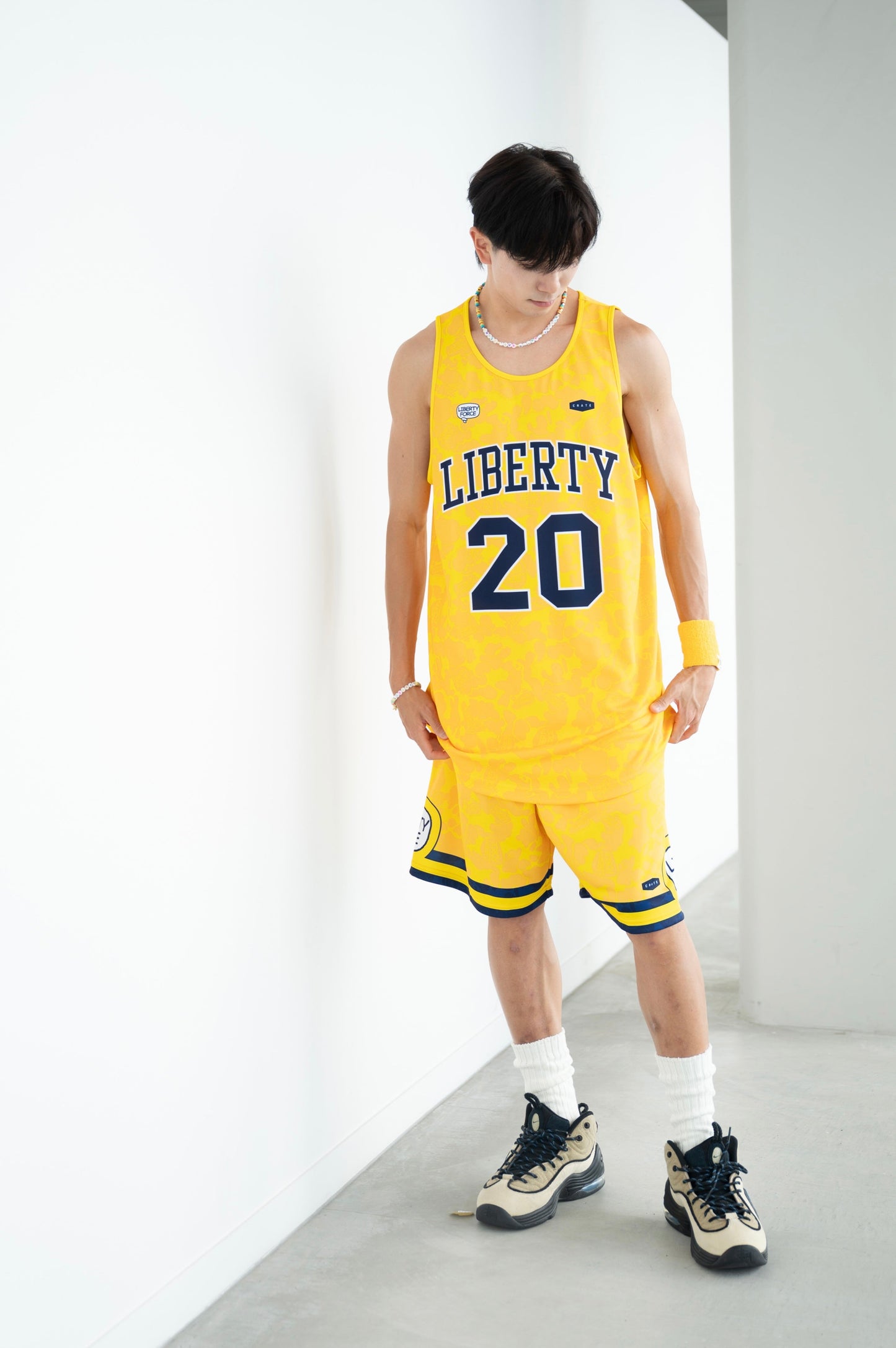 LIBERTY FORCE バスケットボールユニフォーム(CRATEコラボ / YELLOW)【受注生産】