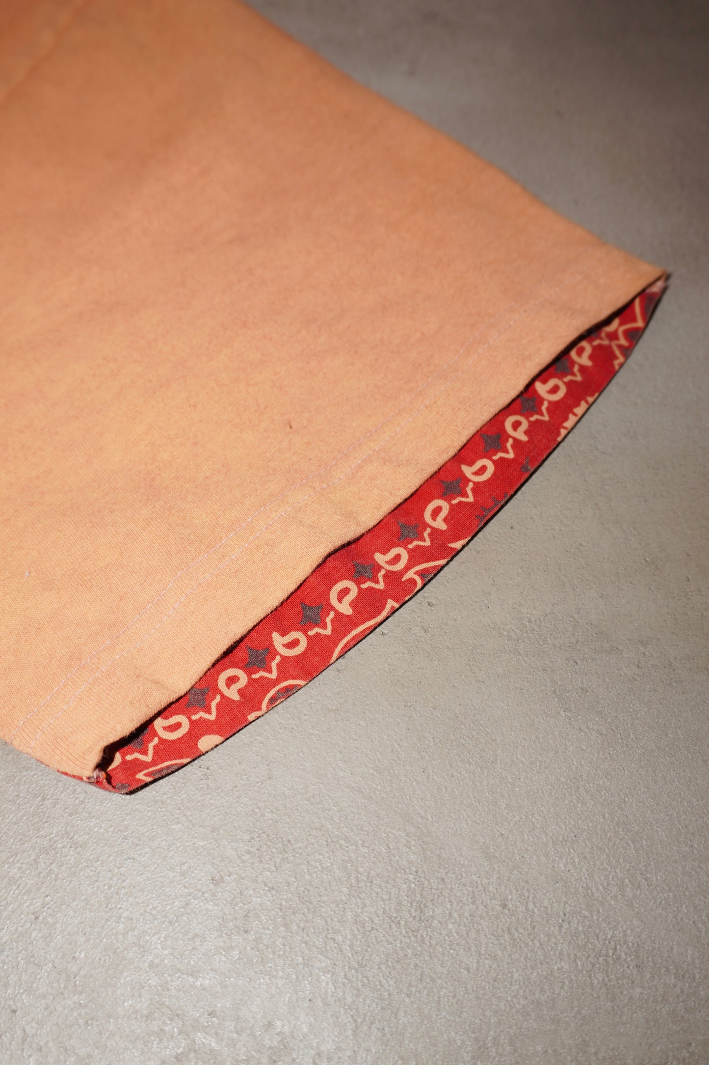 BANDANNA PATCHWORK T-SHIRT (ORANGE)