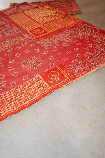 BANDANNA PATCHWORK T-SHIRT （ORANGE）