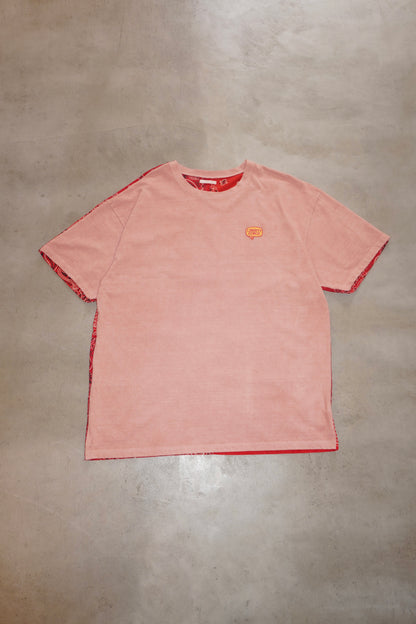 BANDANNA PATCHWORK T-SHIRT (PINK)