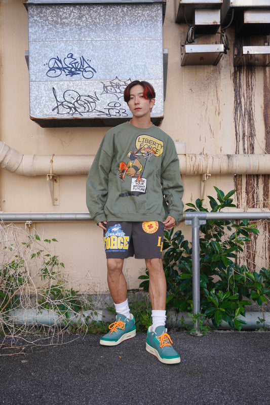 YANBARUKUINA CREW NECK SWEATSHIRTS