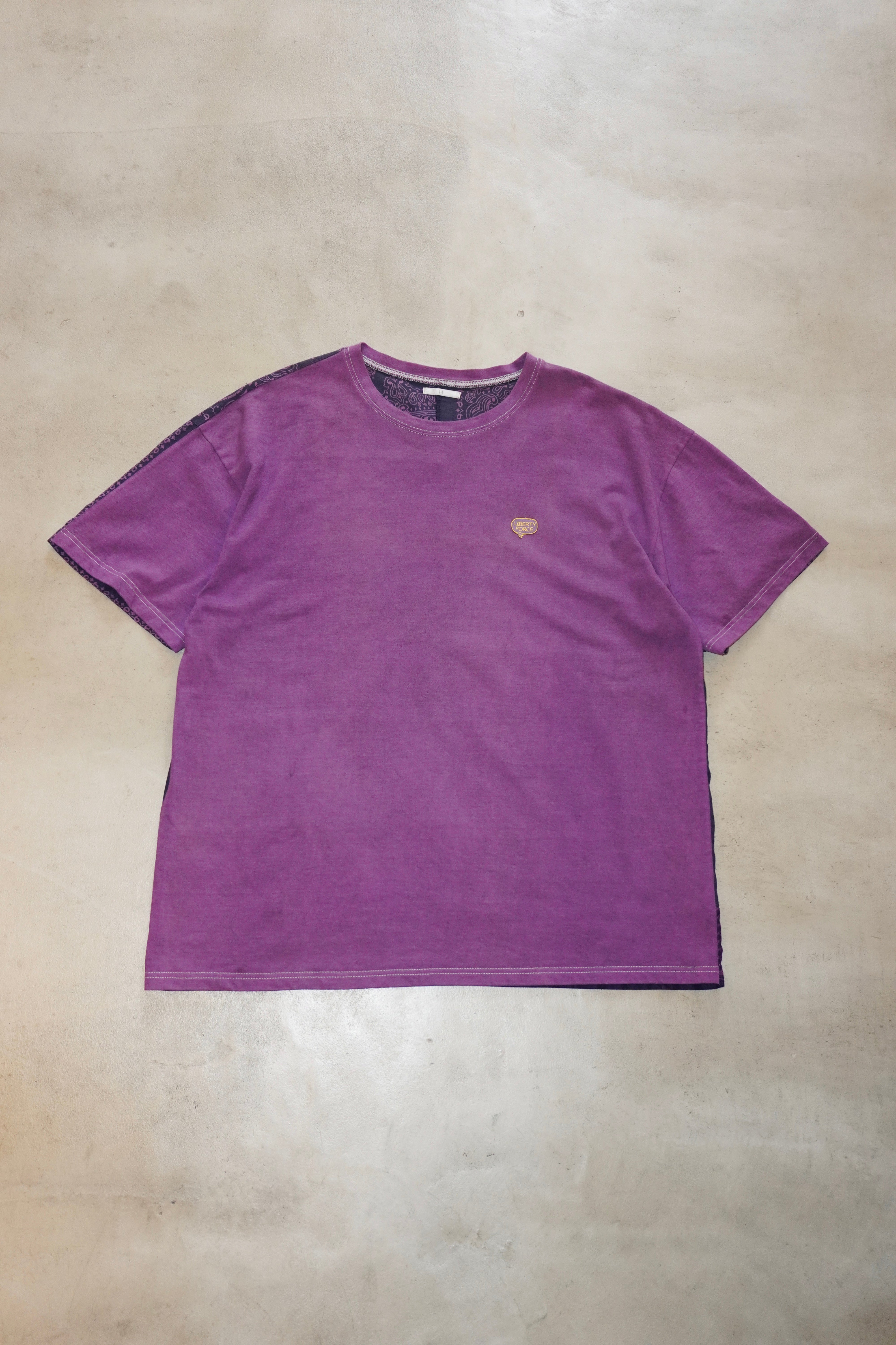 BANDANNA PATCHWORK T-SHIRT （PURPLE） – Liberty Force