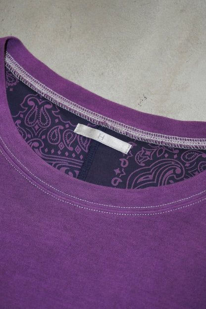 BANDANNA PATCHWORK T-SHIRT （PURPLE）